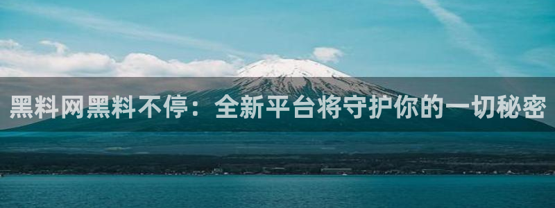 网站吃瓜:黑料网黑料不停:全新平台将守护你的一切秘密