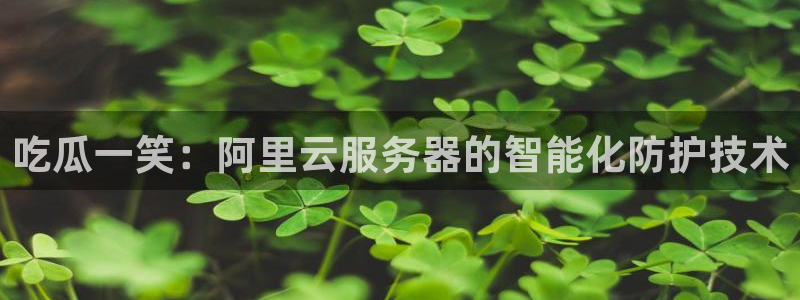 51吃瓜网 张津瑜：吃瓜一笑：阿里云服务器的智能化防护技术